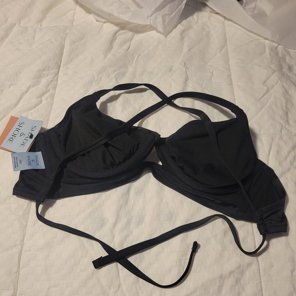Shade & Shore Black Bikini Top Size 34 DD - Picture 7 of 10